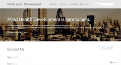 Desktop Screenshot of mindhealthdevelopment.com